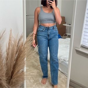 High rise mom jeans